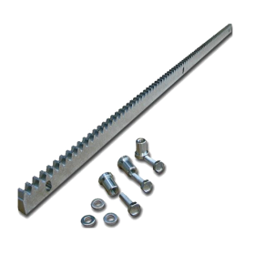 Cremaliera metalica zincata 30x12 mm - lungime 1M CRM4