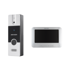 Kit videointerfon analogic 7'', conectare 4 fire - HIKVISION DS-KIS202T